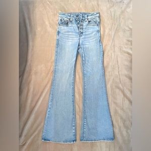 American Eagle Flare Jeans - light wash Size 4 Reg